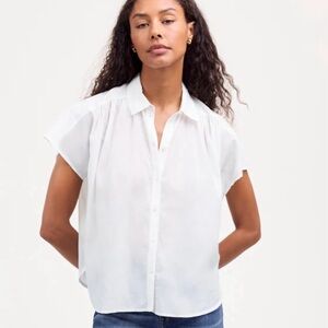 Madewell White Button Down Shirt